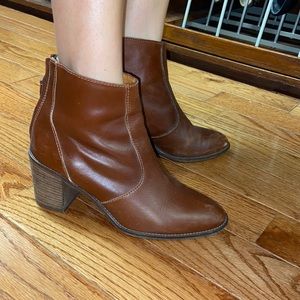 Madewell tan booties